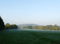 Early morning on Nepcote Green with Church Hill in the background